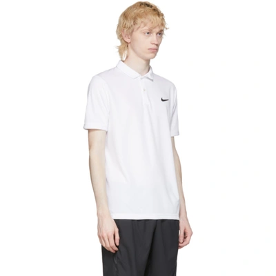 Shop Nike White Dri-fit Polo In 100 White