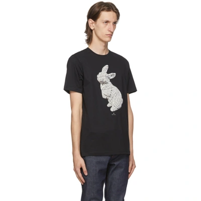 Shop Ps By Paul Smith Black Rabbit Bones T-shirt In Black 79