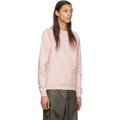 Shop Random Identities Pink Fleece Sweatshirt In Chalk Pink
