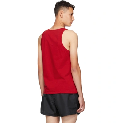 Shop Versace Red Medusa Tank Top In A1203 Red