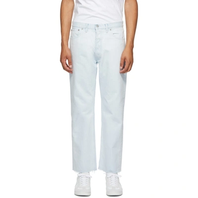 Shop Maison Margiela Blue Denim Super Bleach 80s Jeans In 464 Bleaces