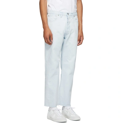 Shop Maison Margiela Blue Denim Super Bleach 80s Jeans In 464 Bleaces