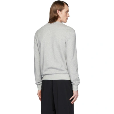 Shop Moncler Grey Logo Sweatshirt In 910 Grey