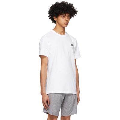 Shop Nike White Club T-shirt In 101 White/b