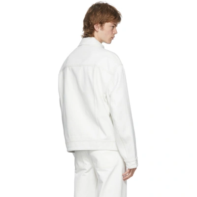 Shop Acne Studios Off-white Canvas Jacket