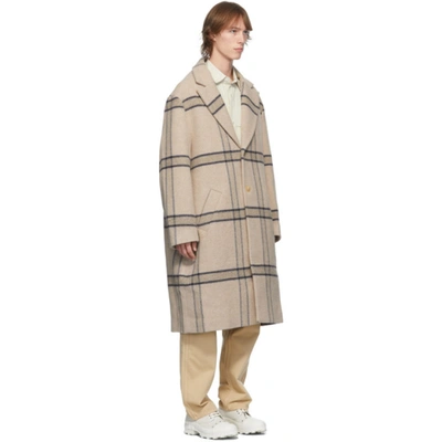 Shop Jacquemus Beige 'le Manteau' Coat