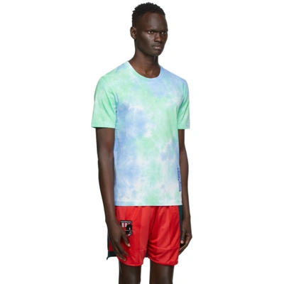 Shop Mcq By Alexander Mcqueen Blue & Green Tie-dye T-shirt In 4664 Blu/bl