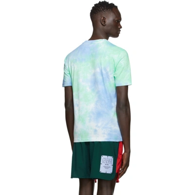 Shop Mcq By Alexander Mcqueen Blue & Green Tie-dye T-shirt In 4664 Blu/bl