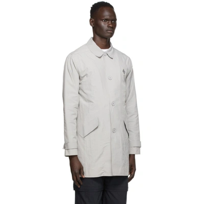 Shop A-cold-wall* Grey Welded Mac Coat In Cement
