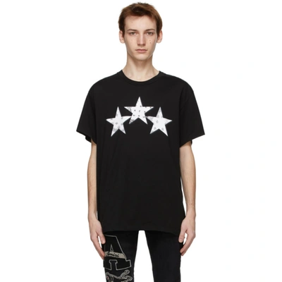 Shop Amiri Black Bandana Stars T-shirt