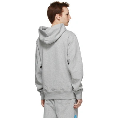 Shop Helmut Lang Grey Saintwoods Edition Hl Taxi Hoodie In Vapor Heather