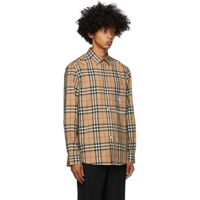 Shop Burberry Beige Coleford Shirt In Beige A7028