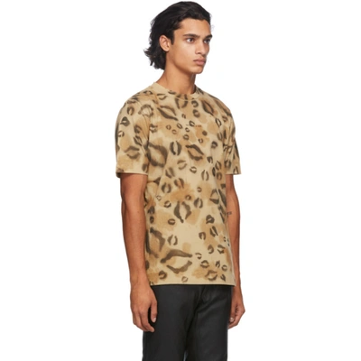 Shop Alyx 1017  9sm Brown Leopard Logo T-shirt In Mty0001 Leo