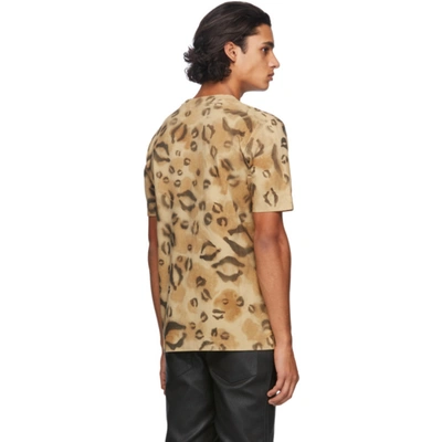 Shop Alyx 1017  9sm Brown Leopard Logo T-shirt In Mty0001 Leo