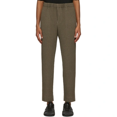 Shop Issey Miyake Brown Light Wool-like Trousers In 45 Brown