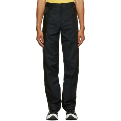 Shop Affix Black Duo-tone Work Trousers