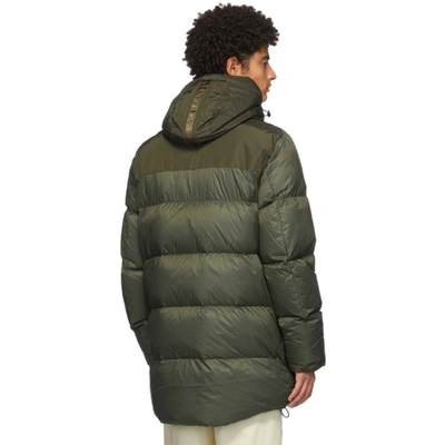 Shop Parajumpers Green Down Shedir Coat In 764 Sycamor