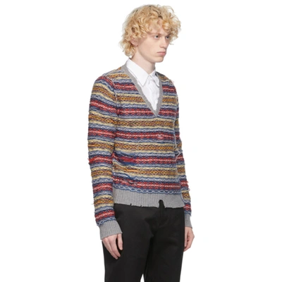 Shop Maison Margiela Multicolor Reverse Fair Isle Sweater In 001j Multic