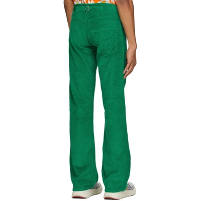 Shop Erl Green Corduroy Trousers