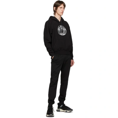 Shop Versace Black Medusa College Hoodie In A1008 Black