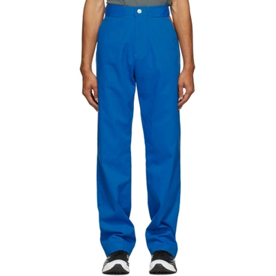 Shop Affix Blue Visibility Duty Trousers In Cobalt Blue