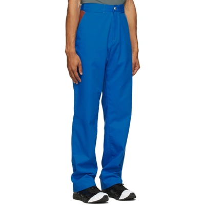 Shop Affix Blue Visibility Duty Trousers In Cobalt Blue