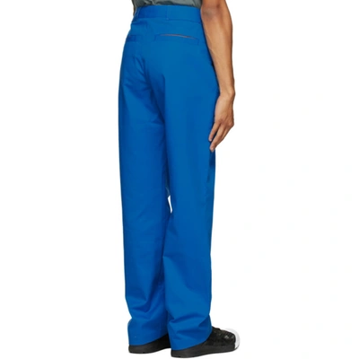 Shop Affix Blue Visibility Duty Trousers In Cobalt Blue