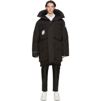 Shop Juunj Black Canada Goose Edition Down Expedition Parka In 61 Black