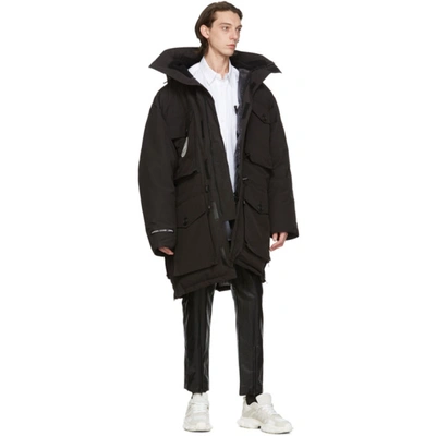 Shop Juunj Black Canada Goose Edition Down Expedition Parka In 61 Black