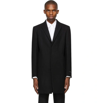 Shop Alyx Black Wool Classic Coat In Blk0001 Bla
