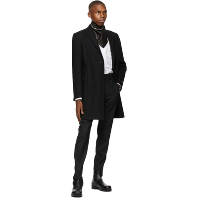 Shop Alyx Black Wool Classic Coat In Blk0001 Bla