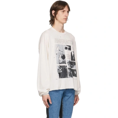 Shop Enfants Riches Deprimes Off-white Tragedy Long Sleeve T-shirt In Cream