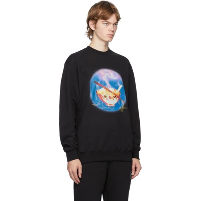 Shop Opening Ceremony Black Noodle Sweatshirt In Deep Smoke