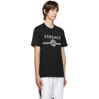 Shop Versace Black Medusa T-shirt In A1008 Black