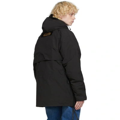 Y/PROJECT 黑色 CANADA GOOSE 联名 CONSTABLE 羽绒派克大衣