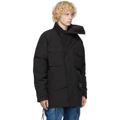 Y/PROJECT 黑色 CANADA GOOSE 联名 CONSTABLE 羽绒派克大衣