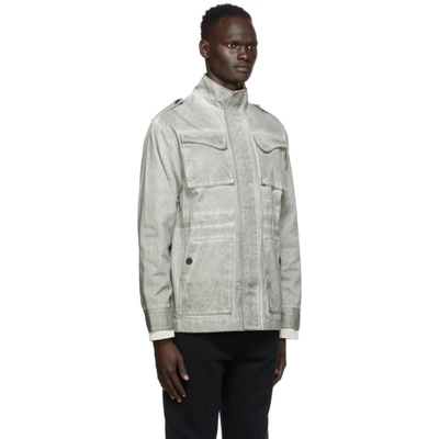 Shop A-cold-wall* Grey Fade-out Field Jacket In Stone