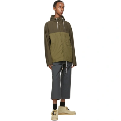 Shop Nanamica Green Cruiser Jacket In Olive/khaki