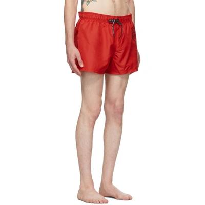 Shop Versace Red Medusa Swim Shorts In A1203 Red