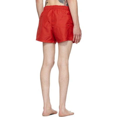 Shop Versace Red Medusa Swim Shorts In A1203 Red