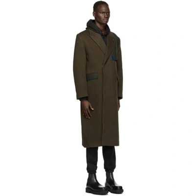 Shop Ader Error Khaki Ladon Coat