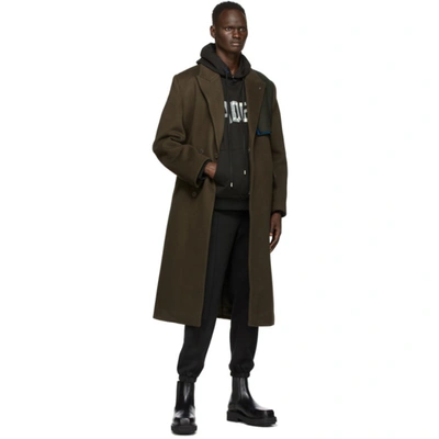 Shop Ader Error Khaki Ladon Coat