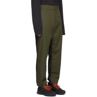 Shop Moncler Genius 5 Moncler Craig Green Green & Black Nylon Trousers In 889green