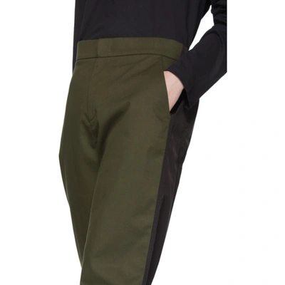 Shop Moncler Genius 5 Moncler Craig Green Green & Black Nylon Trousers In 889green