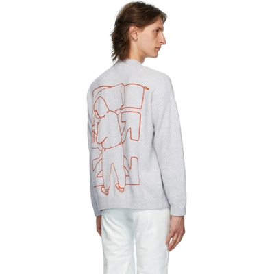 Shop Off-white Barrel Worker Sweater In Off White