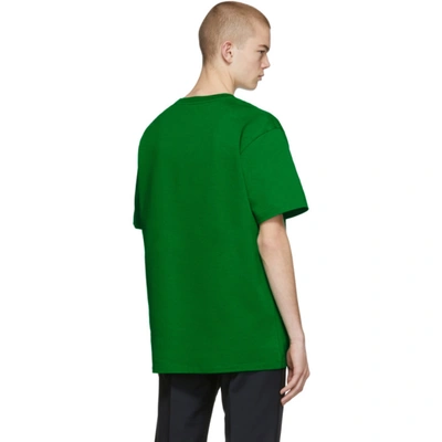 Shop Gucci Green Oversized T-shirt In 3189 Yardwh