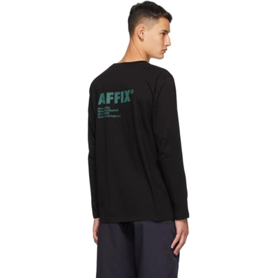 Shop Affix Black Standardized Logo Long Sleeve T-shirt