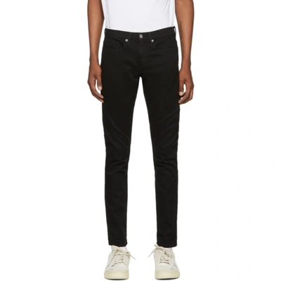 Shop Frame Black Lhomme Slim Jeans In Noir