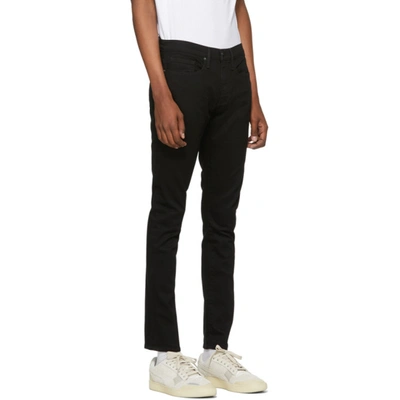 Shop Frame Black Lhomme Slim Jeans In Noir