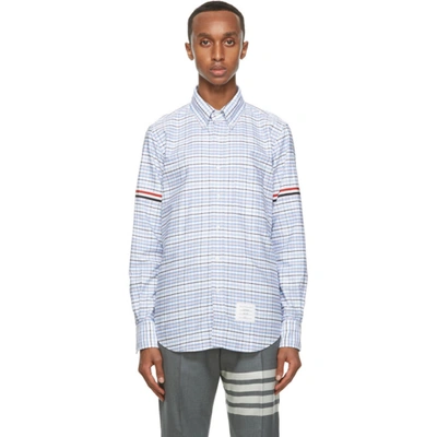 Shop Thom Browne Multicolor Oxford Check Straight Fit Shirt In 960 Rwbwht